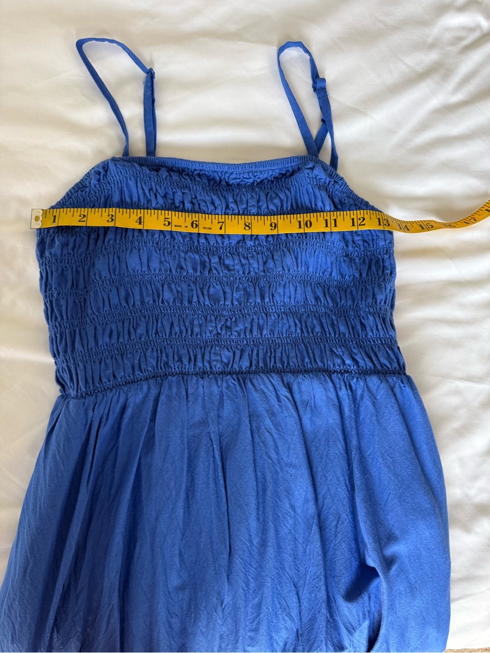 Old Navy Blue Smocked Midi Sundress with Eyelet Hem
Size Medium - Picture 7 of 8